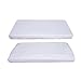 TillYou 100% Cotton Flannel 2 Pack Crib Sheet--White & Rose