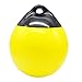 X-Haibei 1 Boat Fender Ball Round Anchor Buoy, Dock Bumper Ball Inflatable Vinyl Shield Protection Marine Mooring Buoy (Yellow, A25(D9.8* H12.2INCH))