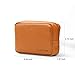 LENTION Split Leather Small Storage Pouch, Universal Electronic Travel Accessories Bags/Cases for Laptop/Tablet Power Adapter, MacBook Air/Pro Charger, Wireless Mouse, Hard Drive and More (Brown)