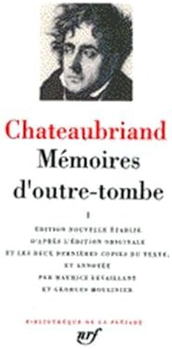 Download Chateaubriand : Mémoires d'outre-tombe, tome 1 : livres 1 à 24 PDF