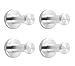 NELXULAS Brushed Stainless Steel Short Bath Towel Hooks Single Super Heavy Duty Wall Mount Hook, Fit for Bedroom,Living Room, Bathroom and Fitting Room, Office,