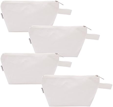 Amazon.com: Muka 6 Pack Cosmetic Makeup Bag Navy 100% Cotton 12oz Canvas  Zipper Bag 9-1/2 x 8 Inches Travel Organizer : Beauty & Personal Care