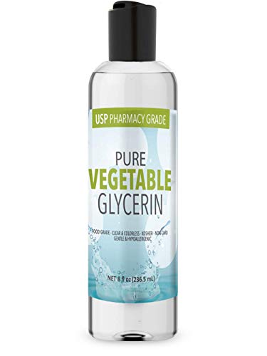 Vegetable Glycerin (8 oz.) by Pure Organic Ingredients, Food & USP Pharmaceutical Grade, Kosher, Vegan, Hypoallergenic Moisturizer And Skin Cleanser