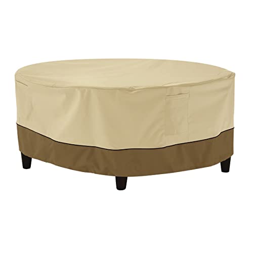 Classic Accessories Veranda Capa de mesa redonda de 86 cm resistente à água