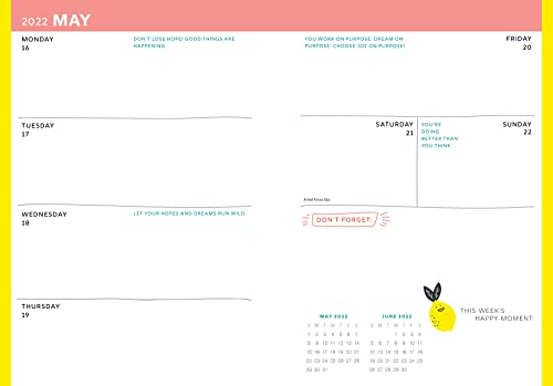 2022 Choose Happy Planner: 17-Month Weekly Happiness Planner with Stickers (Inspirational Monthly Planner for Women, Thru December 2022) (Inspire Instant Happiness Calendars & Gifts) - Image 5
