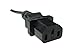 SF Cable, 1.5ft 18AWG IEC320 C13 to NEMA 5-15P Universal Power Cord, 18AWG Heavy-Duty, 10A, 125V, Black