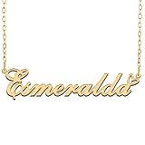 RONKAHSHOW Esmeralda Custom Name Necklace
