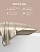 Sable Silk Pillowcase, 2 Pack Natural Mulberry Silk Pillowcases for Hair and Skin, Soft Breathable Smooth 19 Momme One-Sided Silk Pillow Cover, Gold, Queen Size