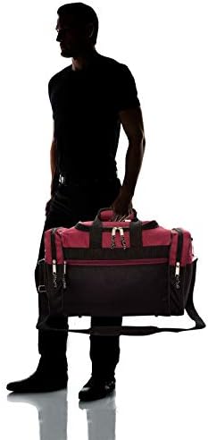 DALIX 17" Blank Duffle Bag Duffel Bag Travel Size Sports Durable Gym Bag 7 DALIX 17" Blank Duffle Bag Duffel Bag Travel Size Sports Durable Gym Bag
