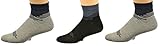 Sierra Socks Men's Bamboo Low Cut Seamless Toe Socks 3 Pair Pack