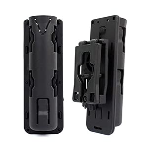 XBERSTAR 360 Degrees Rotation GAS Baton Holder Pouch Expandable Plastic Swivelling Baton Case Telescopic Holster