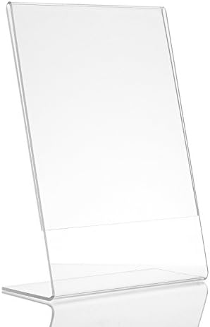 15 pack 4"x6" Acrylic Sign Holders &amp; Photo Frames for Clear Display. Portrait Sign Holder Stand is Easy To Use &amp; Perfect Gift as Photo Frames! Best Quality, Lowest Price Vertical Display Ad Frames!!