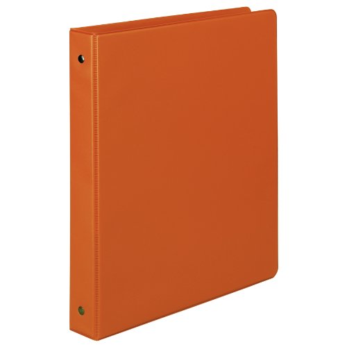 Samsill 1 Inch Value Document Storage 3 Ring Binder, Round Ring, 11 x 8.5 Inches, Orange (11313)