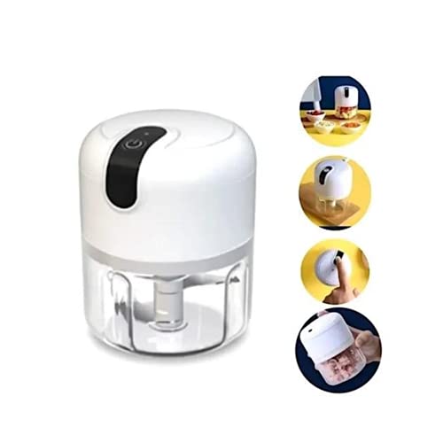 Mini Processador De Alimentos 3 Lâminas Elétrico Bivolt Usb ( Cores variadas)