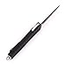 HaoMing Knives Double Action Out The Front Safety Knife Double-Edged Texture Black