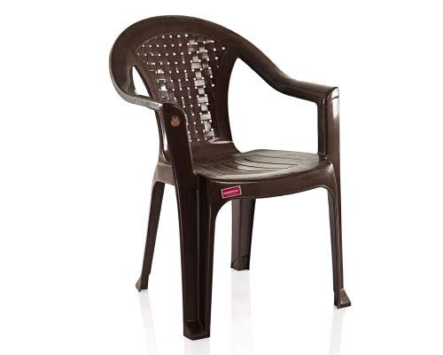 VARMORA Medium Back Check Chair (Set of 6) (Dark Brown)