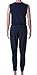 BAIFERN Womens Sleeveless Jumpsuits Deep V Tie Waist Solid Carpi Rompers Solid Color