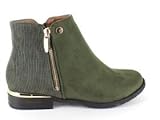 Urban Heels Women's Casual Faux Suede Heeled Ankle Boots