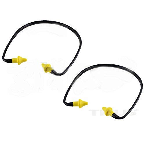 2 PACK EAR PLUGS NECK BAND SHOOTING FIRING RANGE HEARING NOISE SOUND PROTECTION