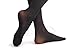 Black Luxurious Hold Ups With Floral Silicon Lace 60 Den - Hold Ups
