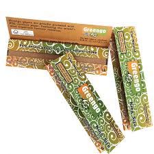Greengo Unbleached King Size Slim Rolling Paper - 10 packs