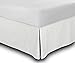 Utopia Bedding Cotton Sateen Bed-Skirt (Twin, White) - 100% Finest Quality Long Staple Fiber - Durable, Comfortable and Abrasion Resistant, Quadruple Pleated, Cotton Blended Platform