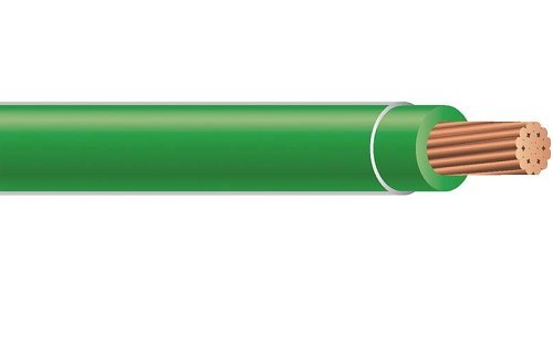 Southwire Company 100 ft. Stranded Building Wire with THHN Wire Type and 10 AWG Wire Size, Green - 1 Each
