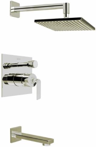 Graff G-7290-LM40S-PC-T Contemporary Pressure Balancing Shower Set Trim Only, Steelnox