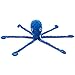EXPAWLORER Octopus Dog Toy - Long Dog Squeaky Toys Puppy Birthday Gift Soft Stuffed Chew Toy, Crinkle Paper and Built-in Squeaker Durable Interactive Plush Toy for Small Medium Large Dogs, Blue