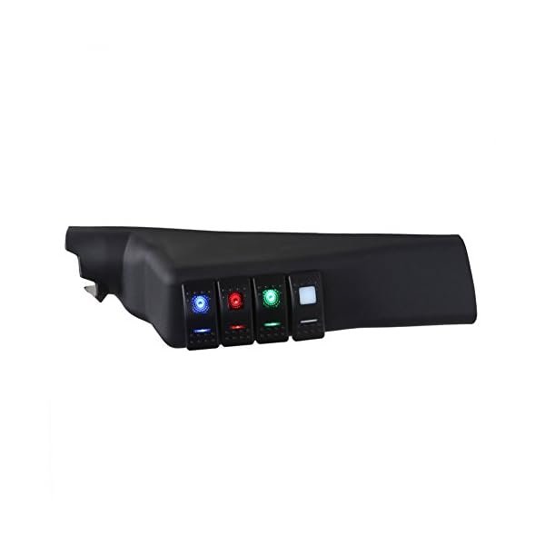 Rupse-A-Pillar-4-Switch-Panel-Pod-Kit-Left-Mount-for-Jeep-Wrangler-JK-2007-2016