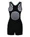 ReliBeauty Women's Boy-Leg One Piece Swimsuit, Black-2, 4XL 14-16