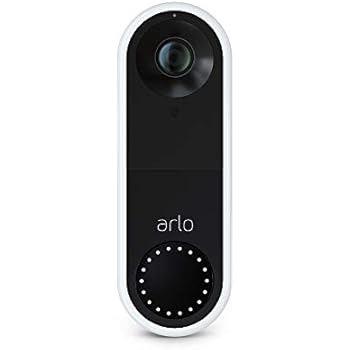 Arlo Video Doorbell | HD Video Quality, Weather-Resistant, 2-Way Audio | Motion Detection and Alerts | Easy Installation (existing doorbell Wiring Required) | (AVD1001)