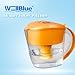 ALKALINE pH PLUS ORANGE ionized Water PITCHER, 3.5 L By WellBlue, 1 Filter (2 Month Supply).