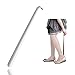 Yamesu Metal Shoe Horn Long Handle 16 inch Extra Long Handled Stainless Steel Shoehorn with Comfort Grip for Seniors, Boots, Kids, Elderly, Pregnant
