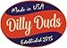 Dilly Duds Blue and White Stars with a Gold Waist. Perfect for Cosplay. (Adult Large)