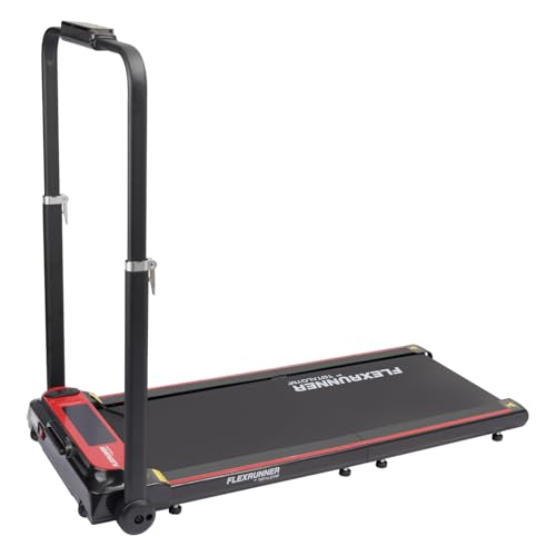 CV Directo FlexRunner Caminadora Plegable Portátil para Ejercicio en Hogar y Oficina 8 Velocidades by TotalGym con Conexión y Bocina Bluetooth Panel Digital Contador de Calorias