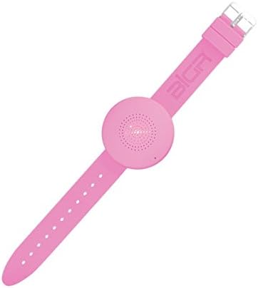 BiGR Audio XLWB07 WRISTBOOM Wearable Wireless Bluetooth Speaker with Built-In Mic, Pink