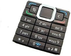 Original Nokia E90 Keypad Keyboard Keypad Keypad Pad Black/Black (Außsen Small)
