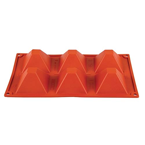 Pavoni N943 Pyramid Mould, 6 Formaflex, Silicone