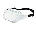 Fanny Pack, Solid Color Design, Bright White Waist Bag, For Women Men Kids (White)