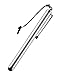 amPen Stylus, Capacitive Stylus Ultra-Sensitive for iPad Air, iPad 2/3/4, iPad Pro, Any iPhone, Nexus 5x/6P, Galaxy Tab E/Tab A/Tab 8, Galaxy S6/S6 Edge/S5, with Lanyard, Silver, Non-Replaceable Tip