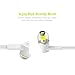Wotmic Headphones Stereo Wired Earphones In-Ear Earphones Control Crystal Sound Earbuds with Mic, White