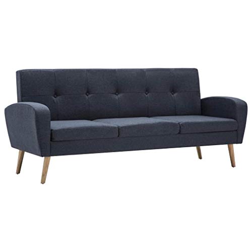 Festnight-Divano-Chesterfield-a-3-Posti-in-Tessuto-Design-Moderno-Grigio-Scuro-per-SoggiornoSalotto-e-Ufficio