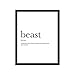 Beast definition - Unframed art print poster or greeting card