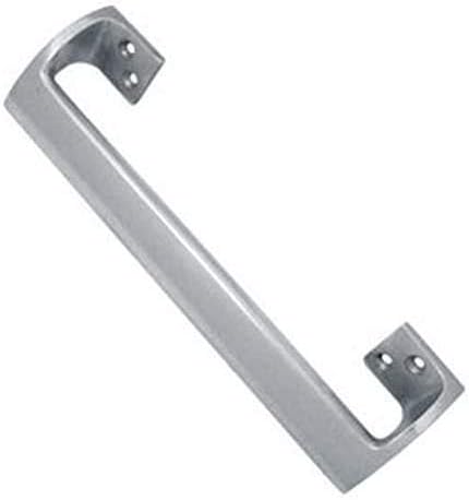 Oval Grip Offset Door Pull Handle Solid Aluminium 9" (225mm) - Satin Finish, Silver - Image 3