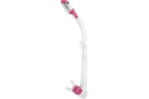 Cressi Adult Diving Dry Snorkel with Splash Guard and Top Valve - Supernova Dry: designed in Italy