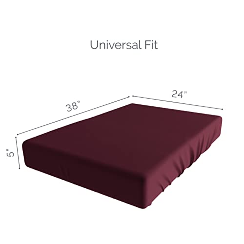 Natemia Fitted Pack and Play Sheet 100 Organic Cotton for Standard