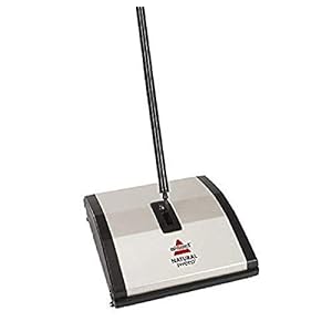 BISSELL Natural Sweep Veegmachine, voor harde vloeren en vloerbedekking, snoerloos, vereist geen stroom, 92N0N