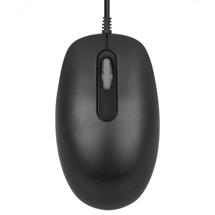 PCYES Mouse USB Soft 1200DPI Silent Click - Cabo 2 Metros - MSSC01