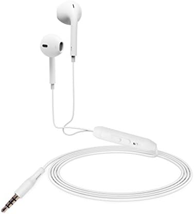 AIFEIMEI EarPods ,with Mic and Volume Control, for iPhone Android 3.5mm Audio Devices - White